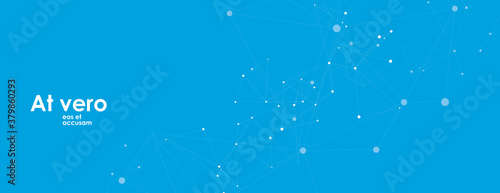 Global network connections with points lines. Vector connections