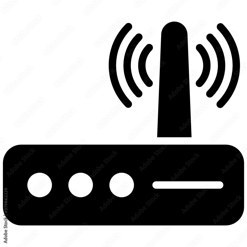 Wifi router, iot internet device vector in flat design
Wifi router, iot internet device vector in flat design