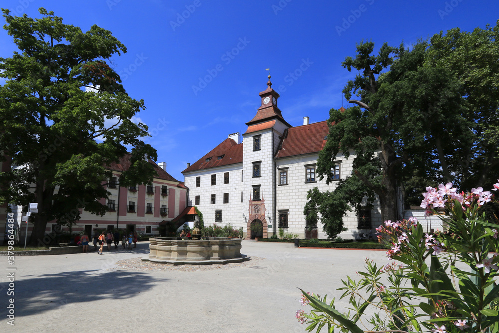 Castle in the city of Trebon, Czech Republic