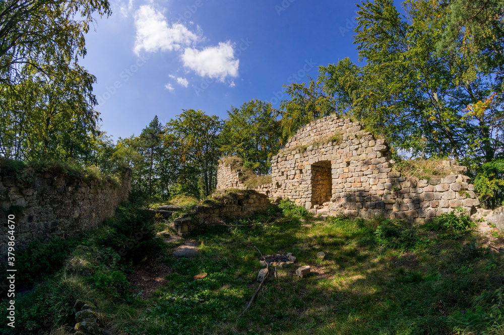 Ruins of medieval castle Zbiroh in Czech Paradise, Europe