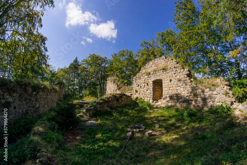 Ruins of medieval castle Zbiroh in Czech Paradise, Europe