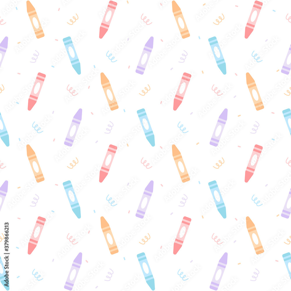 Crayon color seamless pattern background Crayon color seamless pattern background