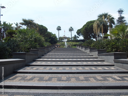 Treppe im Garten Villa Bellini, Catania, Sizilien stairs in the garden villa bellini, Catania, sicily