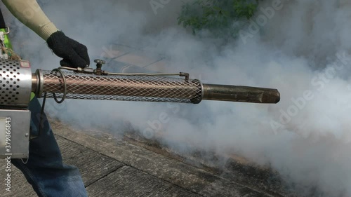  smoke from fumigation mosquitoes machine 