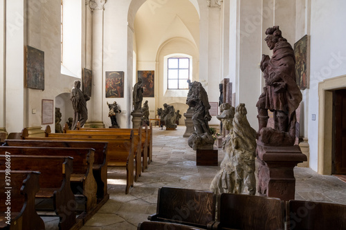 Interior of Capuchin monastery in Mnichovo Hradiste, Czechia photo