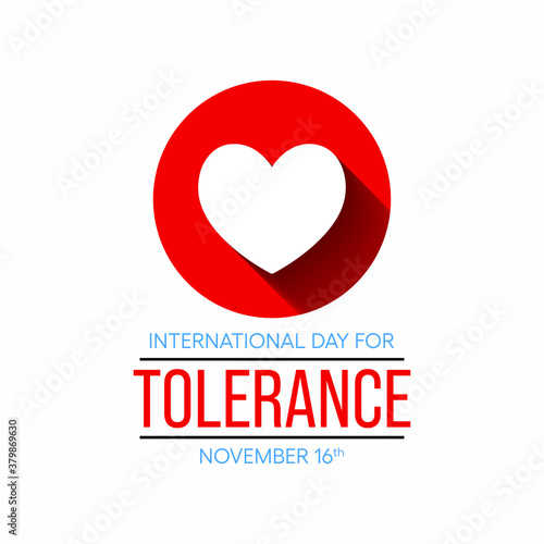 Vector illustration on the theme of International day for Tolerance observed each year on November 16th across the globe.