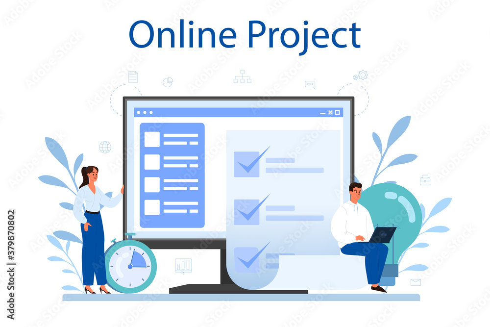 Project management online service or platform. Successful strategy Project management online service or platform. Successful strategy