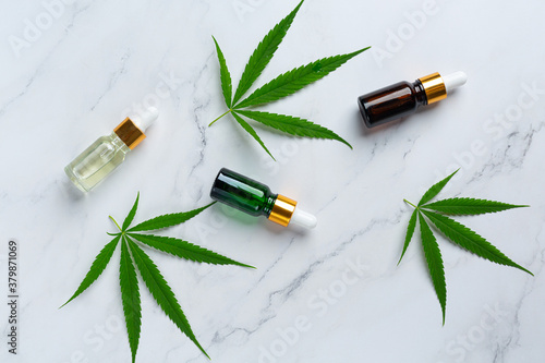 Hemp oil from hemp seeds and leaves Medical marijuana.