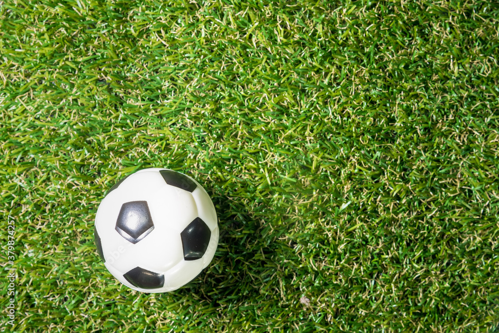 Football concept: football soccer on green grass Football concept: football soccer on green grass