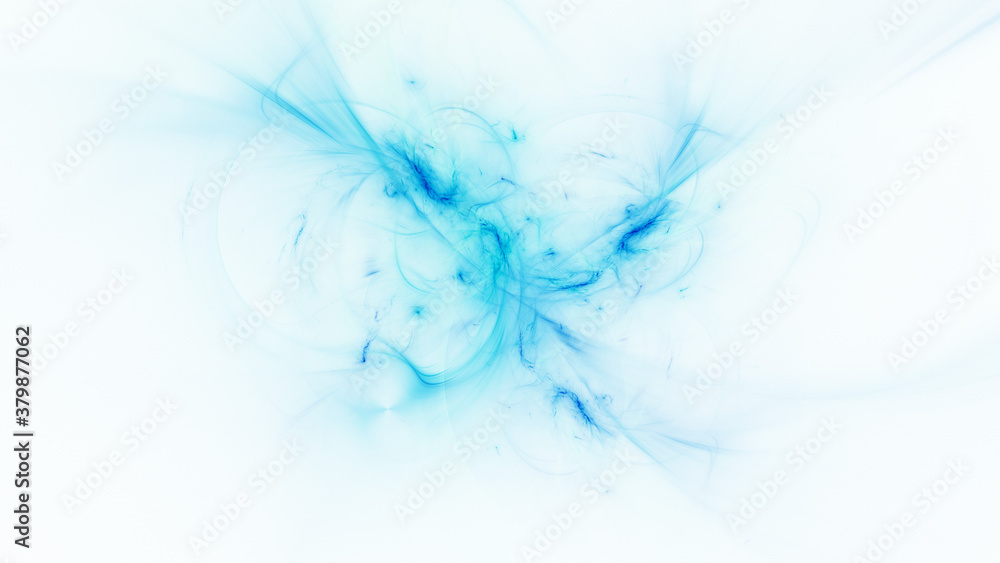 Abstract colorful blue chaotic shapes. Fantasy light background. Digital fractal art. 3d rendering. Abstract colorful blue chaotic shapes. Fantasy light background. Digital fractal art. 3d rendering.