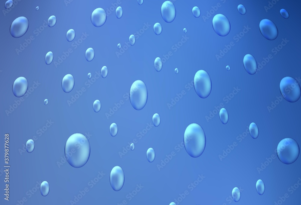 Light BLUE vector template with circles. Blurred decorative design in abstract style with bubbles. New design for ad, poster, banner of your website.