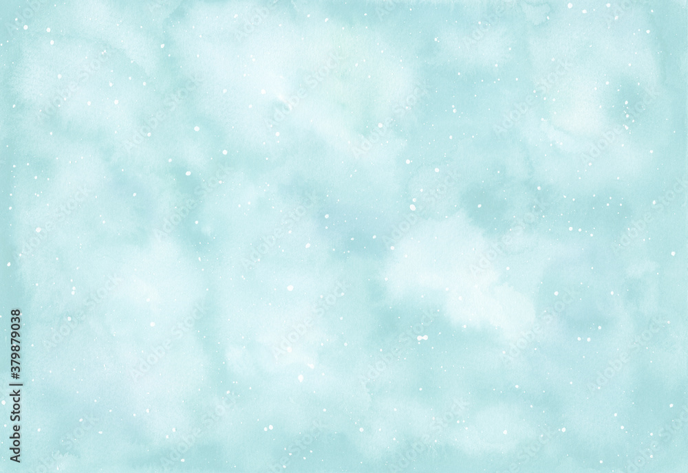 Watercolor abstract sky space background