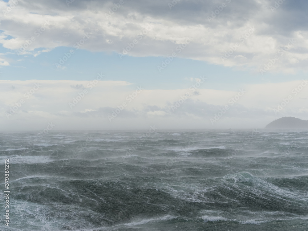 View of storm seascape View of storm seascape