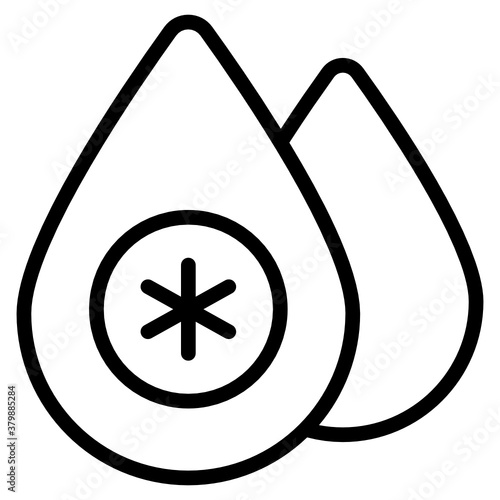 
Flat icon design of blood drops
