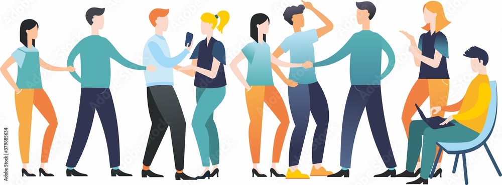 Raster illustration. Flat design. A large set of different people. Images for business. Colleagues. Friends. The fellowship of friends. Raster illustration. Flat design. A large set of different people. Images for business. Colleagues. Friends. The fellowship of friends.