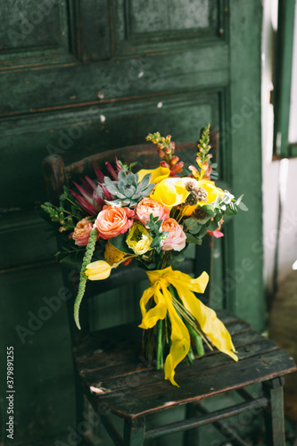 Colorful flowers bouquet photo