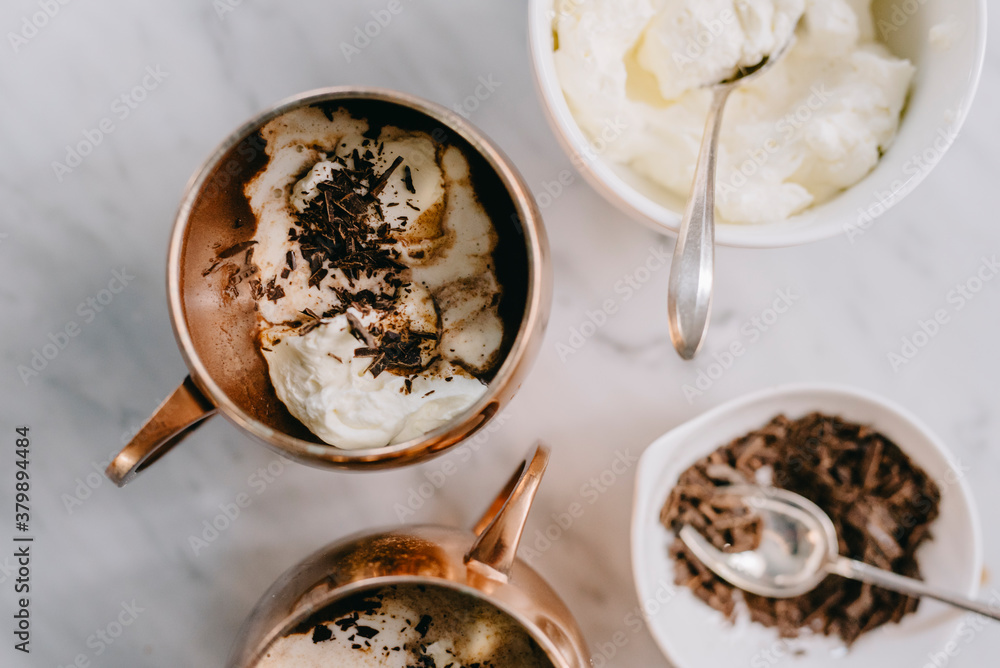 Bourbon Peppermint Hot Chocolate Bourbon Peppermint Hot Chocolate