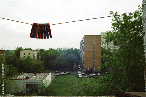 a view out of window in russia photo
