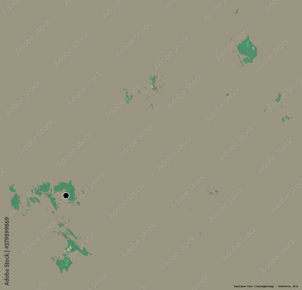 Kepulauan Riau, province of Indonesia, on solid. Relief Kepulauan Riau, province of Indonesia, on solid. Relief