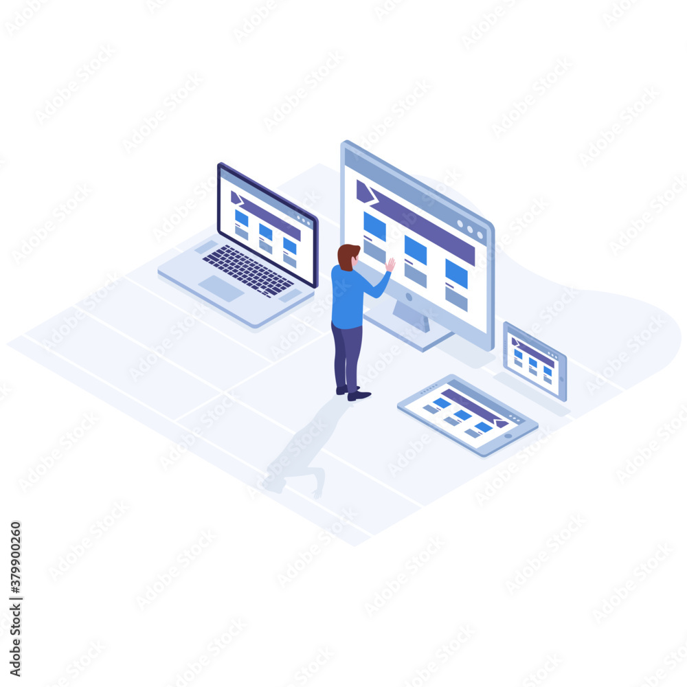 Responsive design vector line icon
Responsive design vector line icon