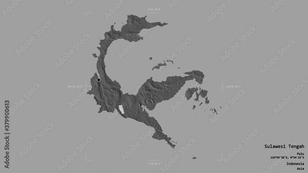 Sulawesi Tengah - Indonesia. Bounding box. Bilevel Sulawesi Tengah - Indonesia. Bounding box. Bilevel
