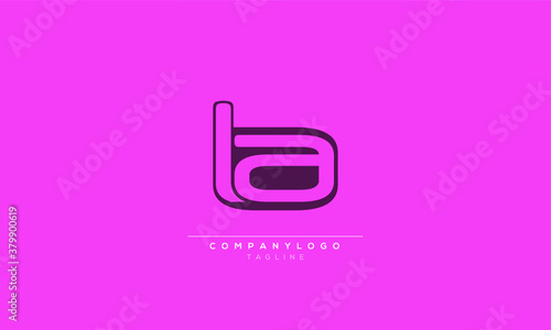 BLA Abstract initial monogram letter alphabet logo design