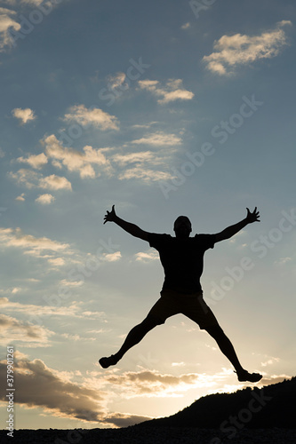 Wallpaper Mural Man jumping Torontodigital.ca