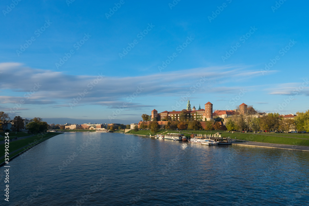 Cracow (KrakÔøΩ_w), Poland - City Skyline at the River Vistula Cracow (KrakÔøΩ_w), Poland - City Skyline at the River Vistula
