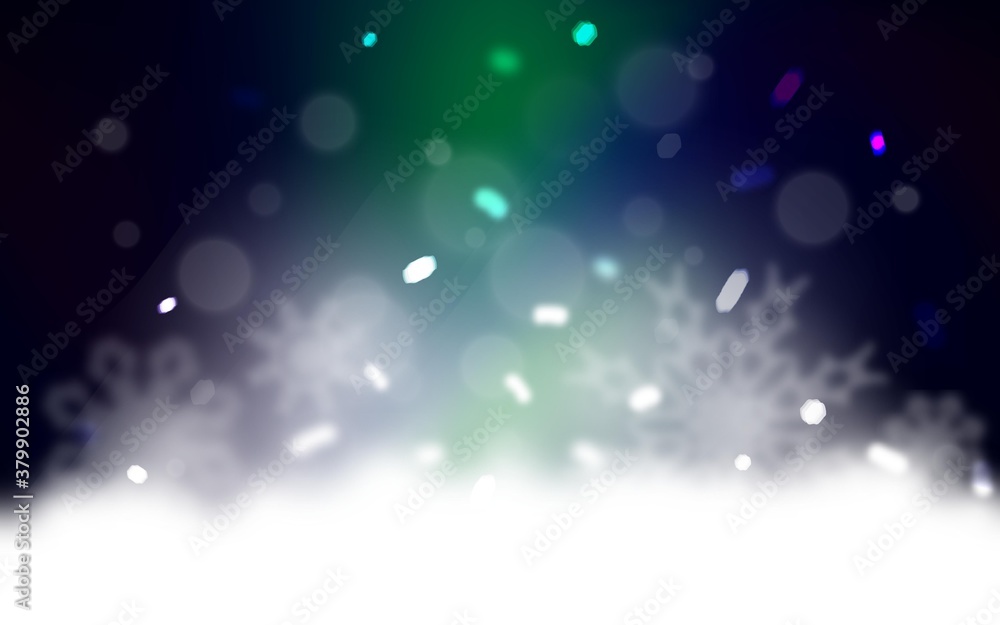 Obraz premium Light Purple vector layout with a christmas tree. Christmas tree on blurred abstract background with gradient. The pattern can be used for new year ad, booklets.