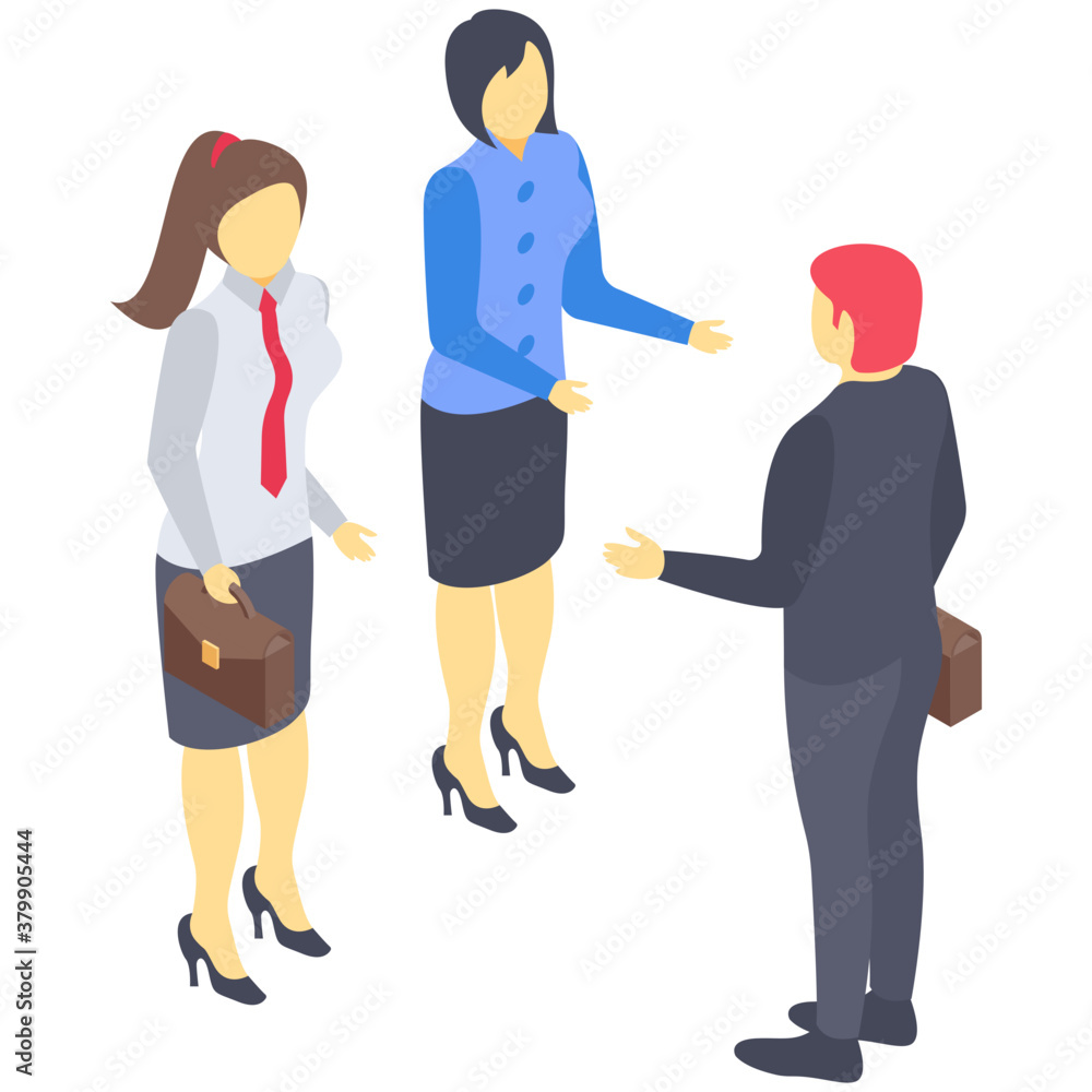Icon of table talk isometric design.
Icon of table talk isometric design.