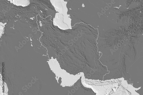 Iran outlined. Bilevel