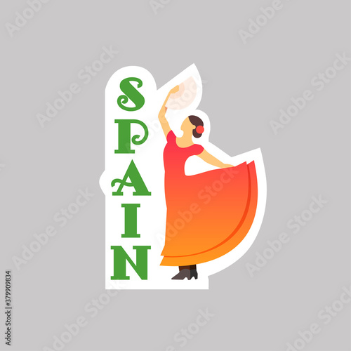 Vector travel sticker