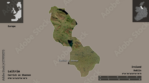 Leitrim, county of Ireland,. Previews. Satellite photo