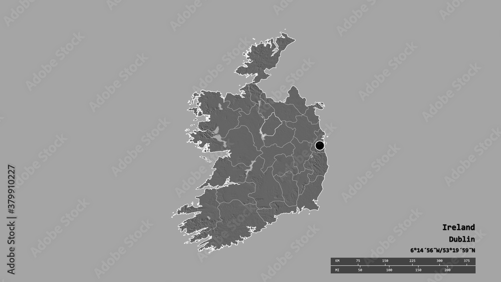 Location of Longford, county of Ireland,. Bilevel Location of Longford, county of Ireland,. Bilevel