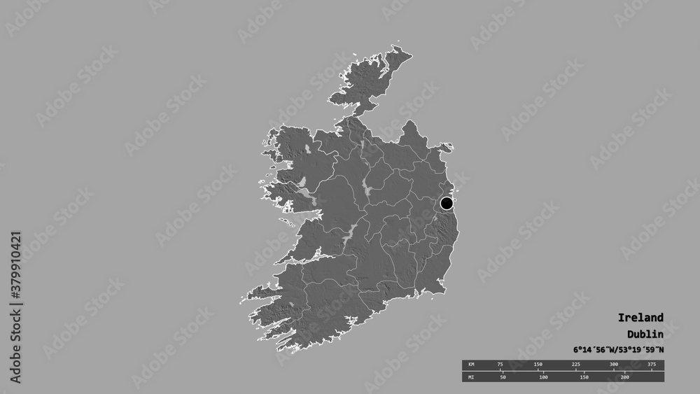 Location of Mayo, county of Ireland,. Bilevel