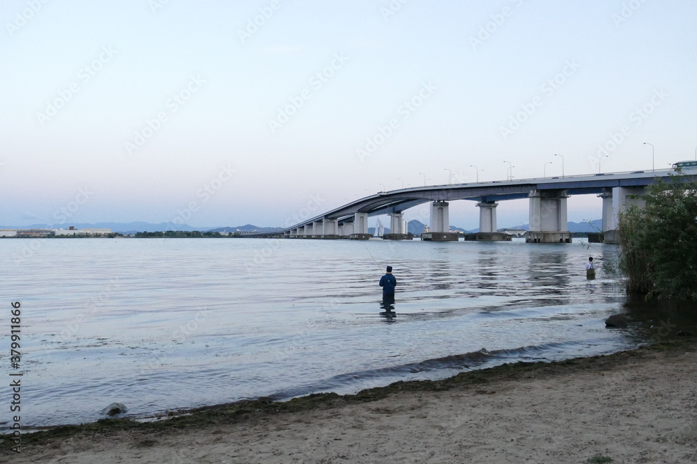 Obraz premium 滋賀県 琵琶湖大橋