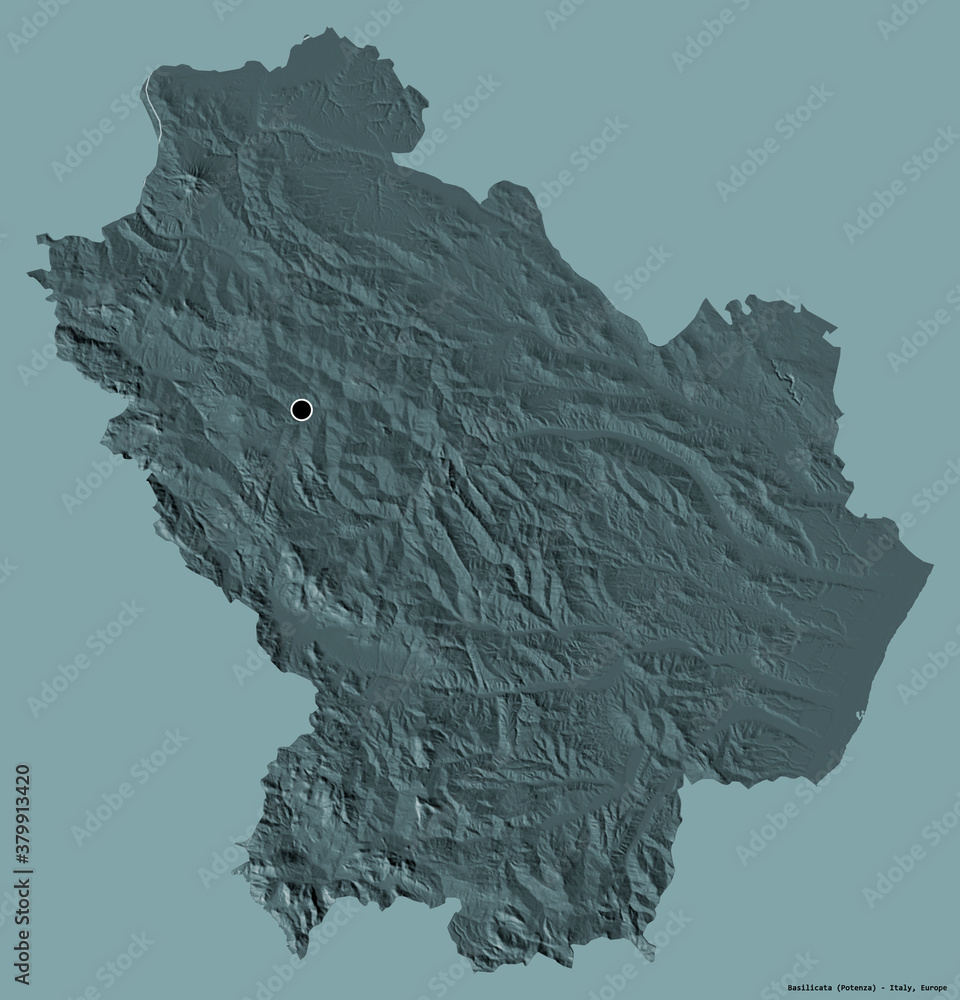 Basilicata, region of Italy, on solid. Administrative Basilicata, region of Italy, on solid. Administrative