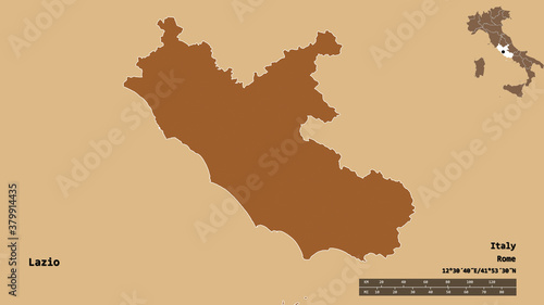 Lazio  region of Italy  zoomed. Pattern