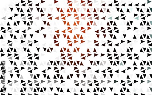 Light Red vector template with crystals, triangles. Modern abstract illustration with colorful triangles. Best design for your ad, poster, banner.