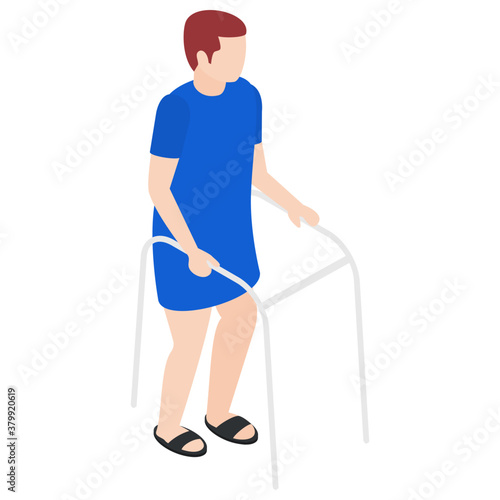 
Solid design of walking aid 
