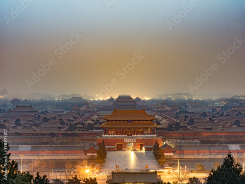 Wallpaper Mural aerial view of Forbidden City in Beijing, China. Torontodigital.ca