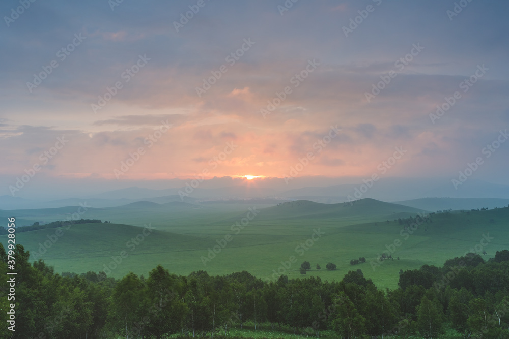 early morning of bashang grassland,beijing,china. early morning of bashang grassland,beijing,china.