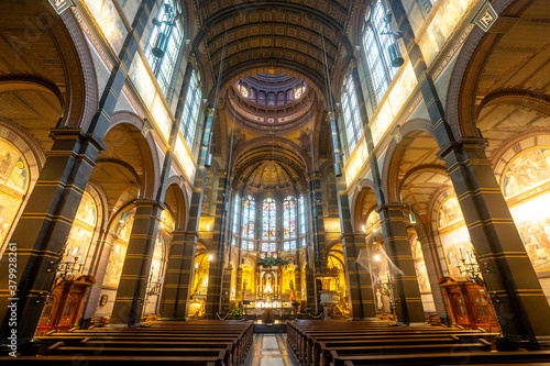 The interior of Basilica of Saint Nicholas  in Amsterdam   Netherlands