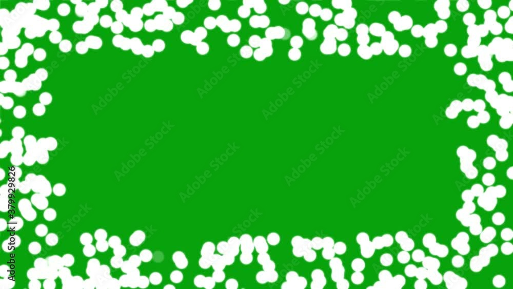 Bokeh lights frame motion graphics with green screen background Bokeh lights frame motion graphics with green screen background