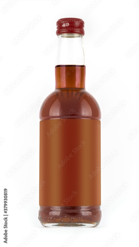 Photo-Layout bottles for drink on a white background with a blank label Photo-Layout bottles for drink on a white background with a blank label