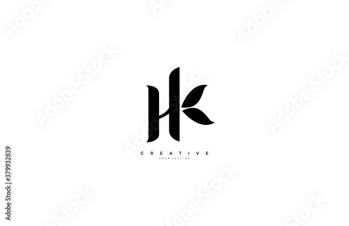 HK connection simple monogram logo