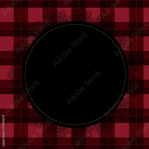 ゴシックなピンク色のチェック柄背景