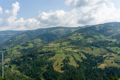 Fototapeta Naklejka Na Ścianę i Meble -  Beautiful view over the Carpathian Mountains
