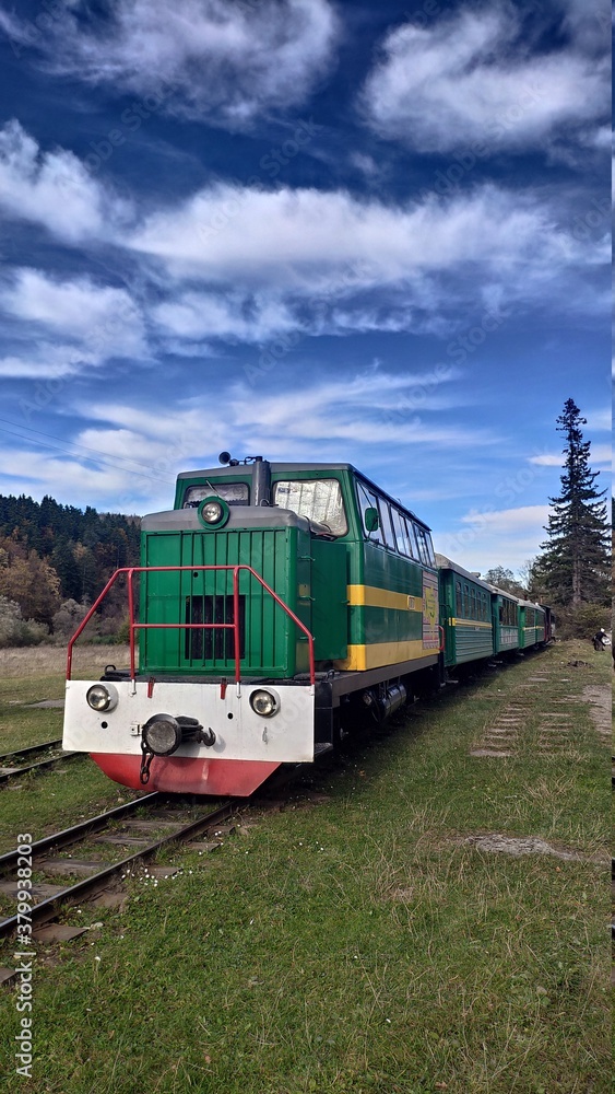 Obraz premium train in the countryside
