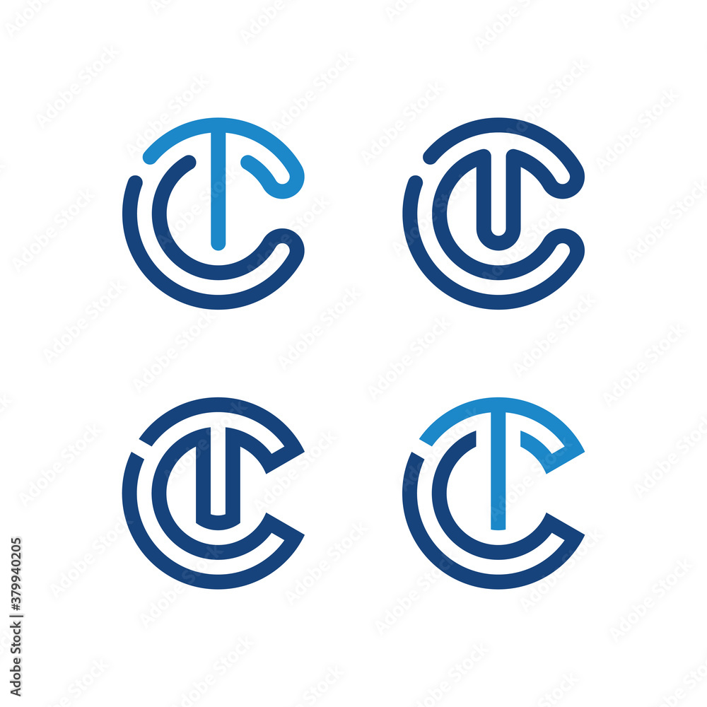 inital TC logo design vector inital TC logo design vector